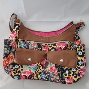 Lily Bloom Romantic Patchwork Keishia Coho Shoulder Bag Purse